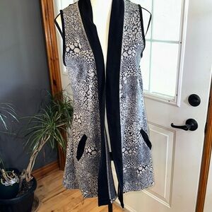 Parsley & Sage Open Front Long Vest